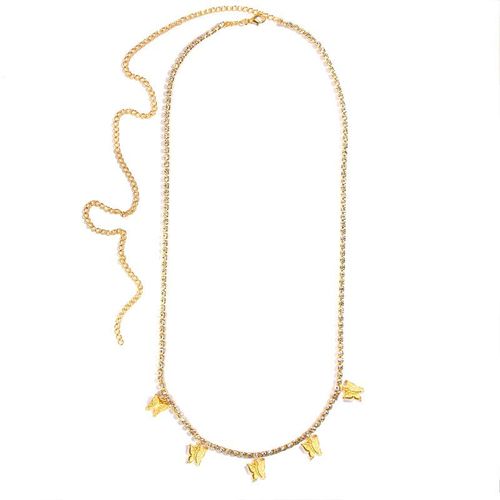 Chaîne De Taille Pour Femmes, Strass Scintillant, Tennis, Plage, Breloque, Bikini, Chaîne De Ventre, Papillon, Ceinture, Bijoux Cadeau, Nouvelle Tendance