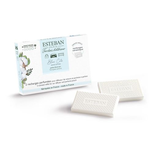 Recharge parfumée pour diffuseur voiture White Cotton - Esteban Paris