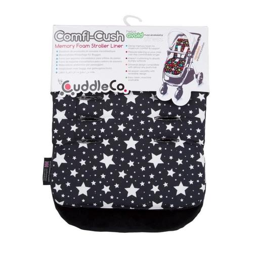 Matelas De Poussette Comfi-Cush Black And White Stars, 842094