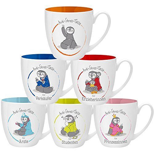 Gruss Und Co 45514 Tasse, New Bone Chine, Orange, 9,5 Cm