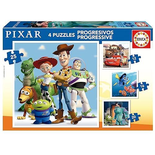 4 Puzzle Evolutifs - Films Disney Pixar