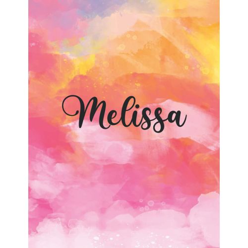 Melissa: Personal Name Dot Gird | The Notebook For Writing Journal Or Diary Women & Girls Gift For Birthday, For Student | 160 Pages Size 8.5x11inch - V.339