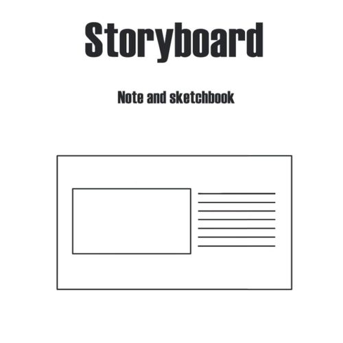 Storyboard Note And Sketchbook: Blank White Panels And Dotted Lines