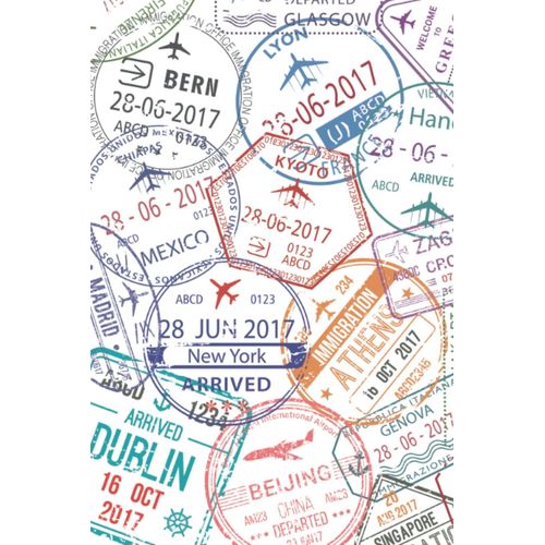 World Travel Stamps Notebook: Journal