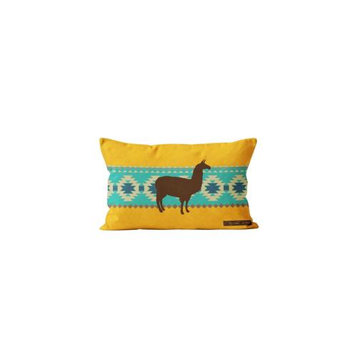 Housse De Coussin 32x50 Cm Lama, Par Soleil D'ocre