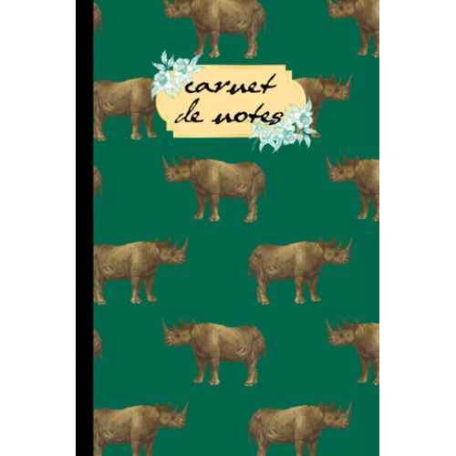 Carnet De Notes: Cahier De Notes De Luxe|100 Pages 6x9|Joli Notebook Journal Ligné Passion Afrique Nature Animaux