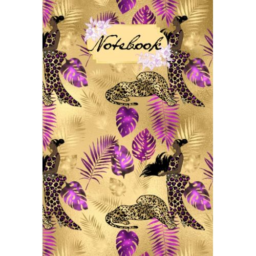 Notebook: Luxury Notebook|100 Pages 6x9|Pretty Notebook Journal Lined Passion Africa Nature Animals