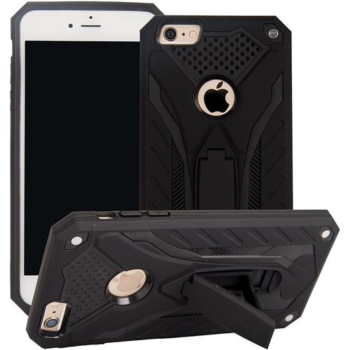 Coque Pour Iphone 6 Plus/6s Plus Bumper Etui De Protection Antichoc Anti-Rayure Dur Pc Case Couverture En Souple Impact Et Support Kickstand Pour Apple (Noir)