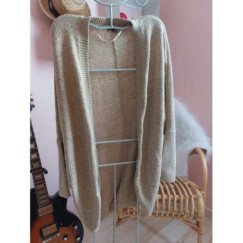 Gilet Oversize Kiabi Beige- Ts Tbe 