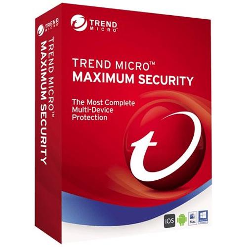 Trend Micro Maximum Security (5 Pc - 3 Ans) - Clé De Licence