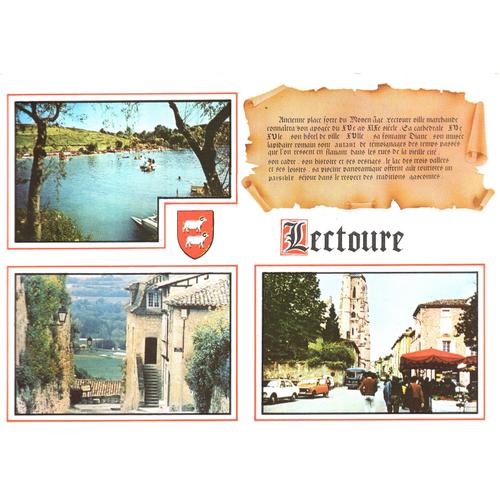 Carte Postale De Lectoure (Gers) 3 Vues + Texte