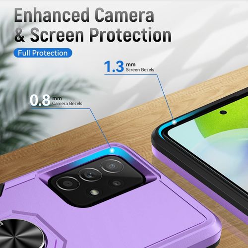 Coque Pour Galaxy A52,Galaxy A52 5g Housse Armure Protection De Antichoc Anti-Rayures Coque Etui Pour Samsung Galaxy A52 4g/A52 5g/A52s 5g (Violet)