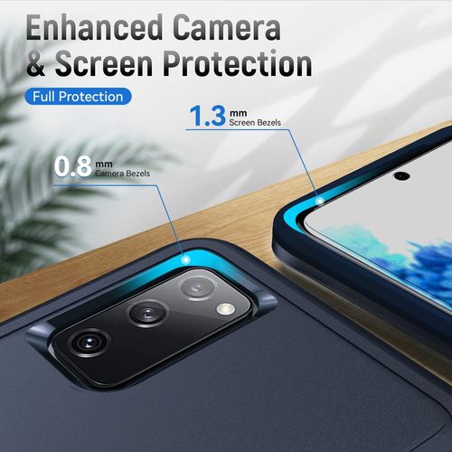 Coque Pour Galaxy S20 Fe,Galaxy S20 Fe 5g Housse Armure Protection De Antichoc Anti-Rayures Coque Etui Pour Samsung Galaxy S20 Fe £¿Bleu£©