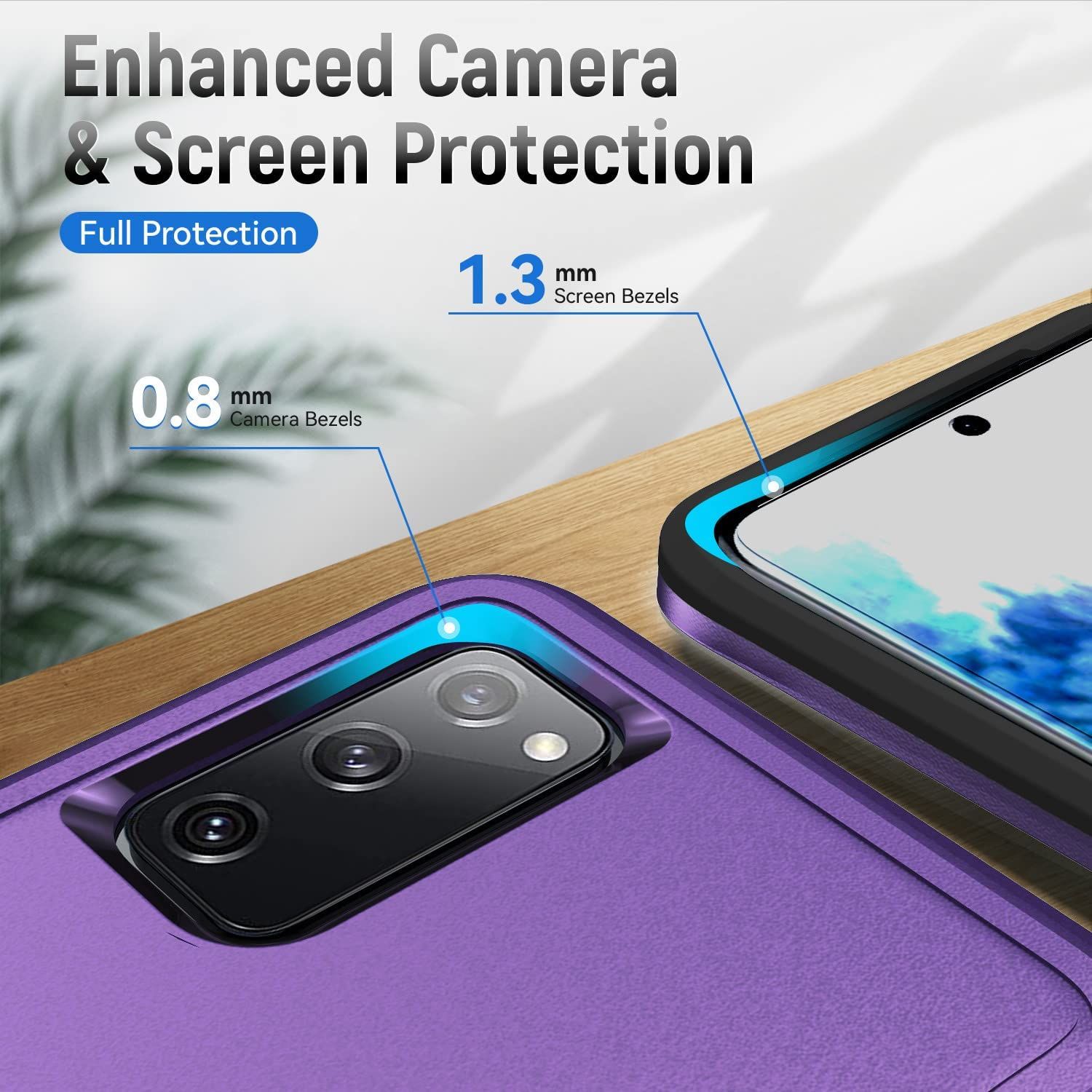 Coque Pour Galaxy S20 Fe,Galaxy S20 Fe 5g Housse Armure Protection De Antichoc Anti-Rayures Coque Etui Pour Samsung Galaxy S20 Fe (Violet)