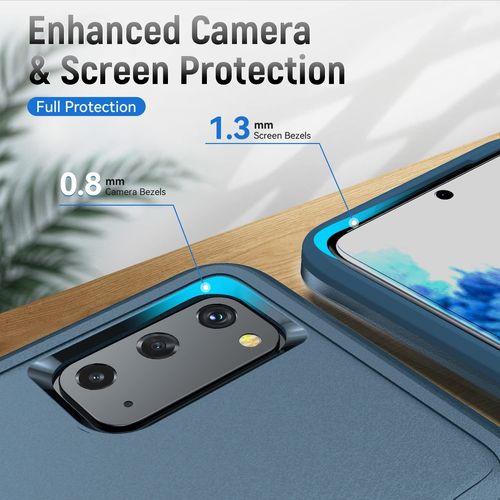 Coque Pour Galaxy S20,Galaxy S20 5g Housse Armure Protection De Antichoc Anti-Rayures Coque Etui Pour Samsung Galaxy S20 4g/S20 5g£¿Bleu£©