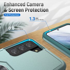 Coque Pour Galaxy S21 Plus,Galaxy S21 Plus Housse Armure Protection De Antichoc Anti-Rayures Coque Etui Pour Samsung Galaxy S21 Plus (Vert)