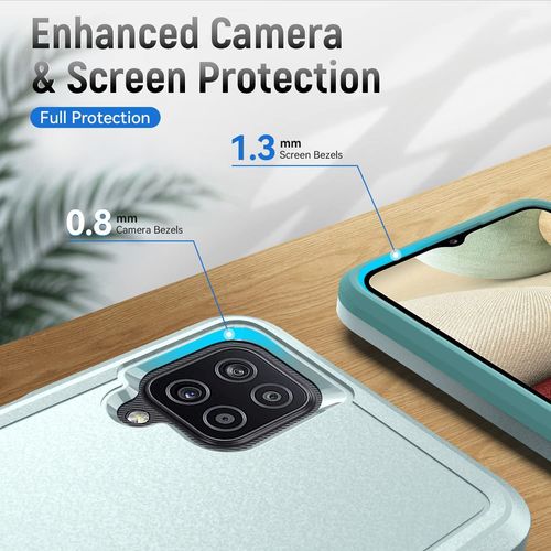 Coque Pour Galaxy A12,Galaxy A12 5g Housse Armure Protection De Antichoc Anti-Rayures Coque Etui Pour Samsung Galaxy A12 4g/A12 5g£¿Vert£©