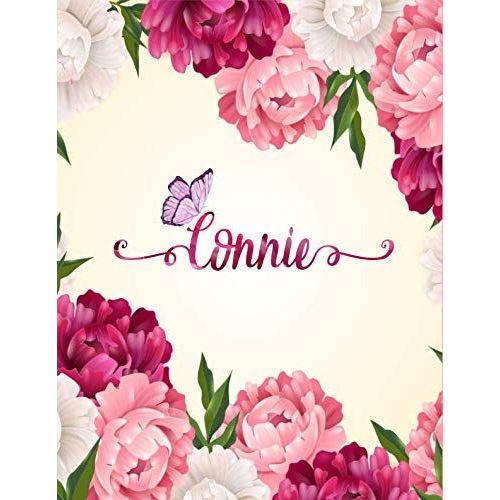 Connie: Personalized Name Notebook/Journal Perfect Gift For Women & Girls 100 Pages A4