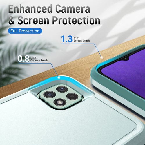 Coque Pour Galaxy A22 5g,Galaxy A22 5g (Pas Pour A22 4g) Housse Armure Protection De Antichoc Anti-Rayures Coque Etui Pour Samsung Galaxy A22 5g£¿Vert£©