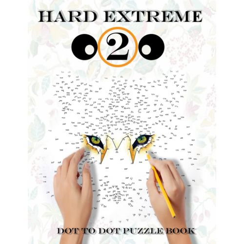 Hard Extreme Dot To Dot Puzzle Book: 200 Fun And Challenging Handmade Dot To Dot Puzzles - Great Way For Relaxing And Reducing Stress For Adult, Seniors, Teens, Boys & Girls , Of Flowers, Butterflies,