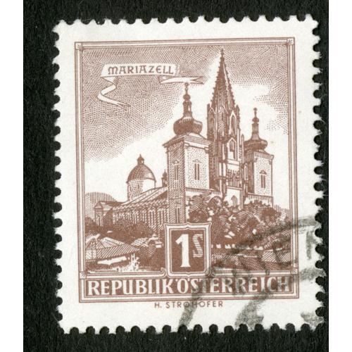 Timbre Oblitéré Republik Osterreich, Mariazell, 1 S, Strohofer