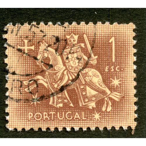 Timbre Oblitéré Portugal, 1 Esc