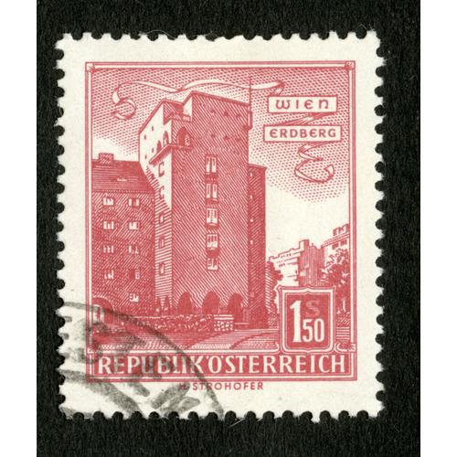 Timbre Oblitéré Republik Osterreich, Wien Erdberg, 1s50, Strohofer