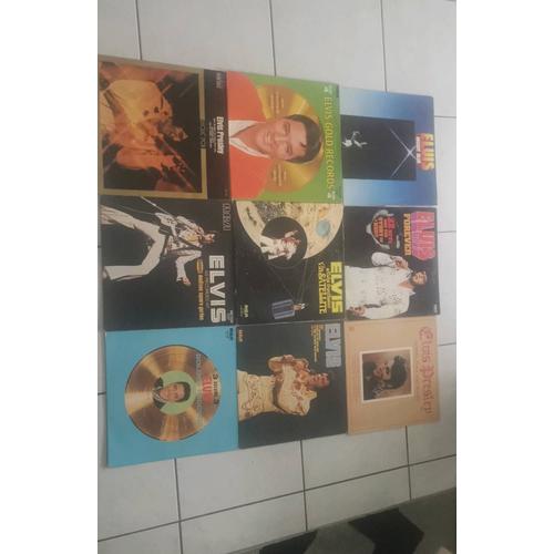 Collection 9 Disques Vinyles 33 Tours Elvis Presley Le Tout En Très Bon État 