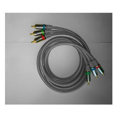 Câbles audio vidéo triple fiches 3xRCA mal vers 3xRCA mal HQ contact métal or doré 150cm techno qualité image hi-fi protection parasite transm signau TV console jeu lecteur DVD autoradio ampli camera