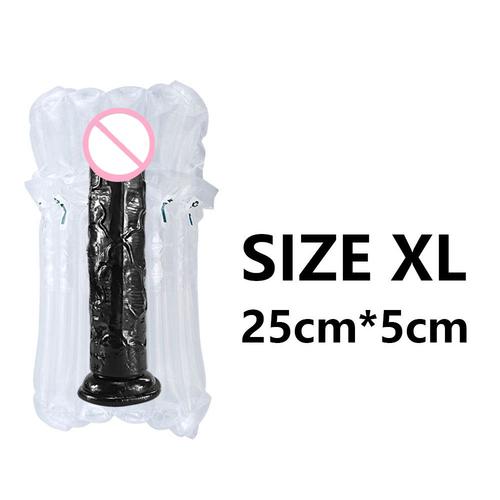 Gode Réaliste Avec Ventouse Super Forte Érotique Gelée Gode Jouets Sexuels Pour Femme Pénis Artificiel G-Spot Simulation,Godemichets,Gode Xxl,Gode Ventouse,Godes Vaginales,Sexetoys Suceur Homme,Gode Pour Homme,Erotic,Black Xl