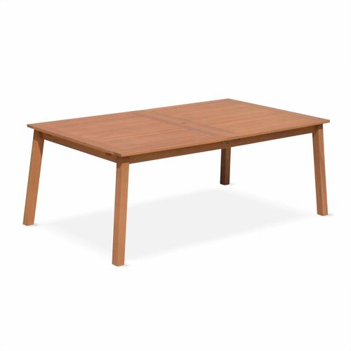 Table De Jardin En Bois 200-250-300 Cm - Almeria - Grande Table Rectangulaire Avec Allonge