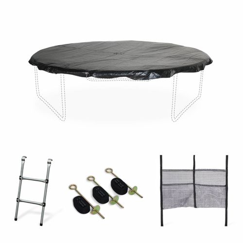 Pack Accessoires Pour Trampoline Ø 250 Cm Pluton Gémeaux Pluton Inner Échelle Bâche De