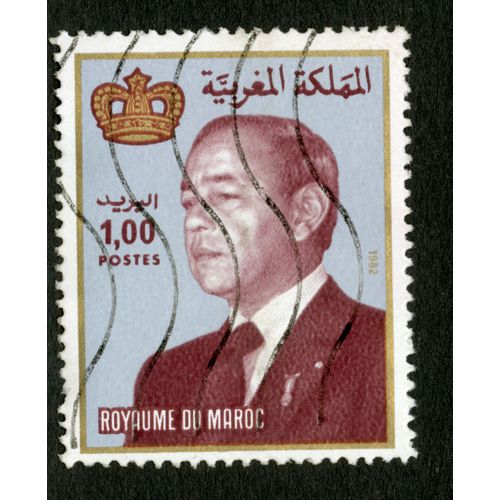 Timbre Oblitéré Royaume Du Maroc, 1982, 1.00 Postes