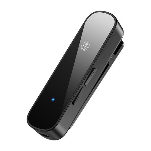 Bluetooth 5.3 Récepteur audio Lavalier 3.5mm Audio Call Converter TF Card Player 10m rayon de travail