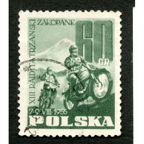 Timbre Oblitéré Polska, Xiii Rajd Tatrzanski, Zakopane, 7-9 Viii 1955, 60 Gr