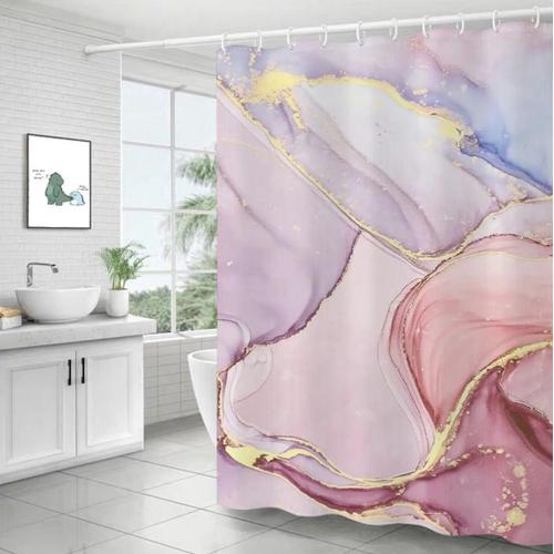 Rideau de douche textile anti-moisissure imperméable lavable