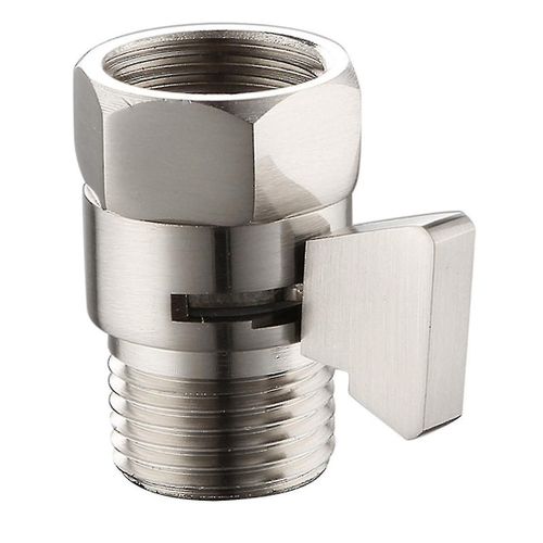 1pcs Shower Head Flow Control Valve, Straight-way Valve 4 Points G1/2 Switch Valve, Switch Shower S