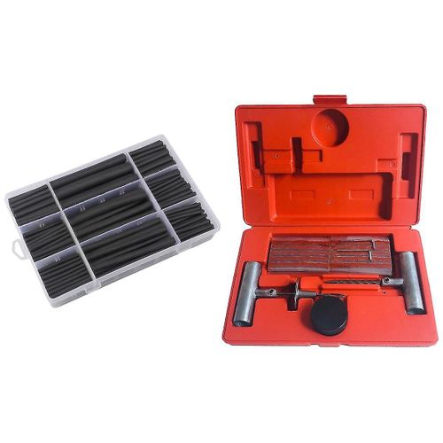 280 Pcs Car Amplifier Heat-Shrink Tubing 3:1 Dual Wall Adhesive Heat Shrink Tubing with 56Pc Tire R