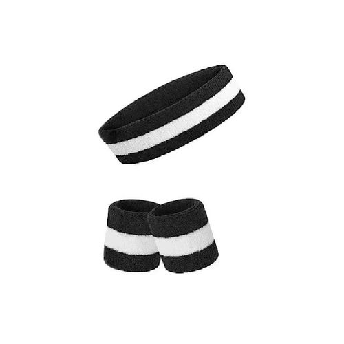Attelle De Poignet À Rayures Solides,Ensemble De Chaussettes De Dehors,Absorbe La Sueur,Pour Sauna,Football,Bug Astique - Type 2sets Wt Bk