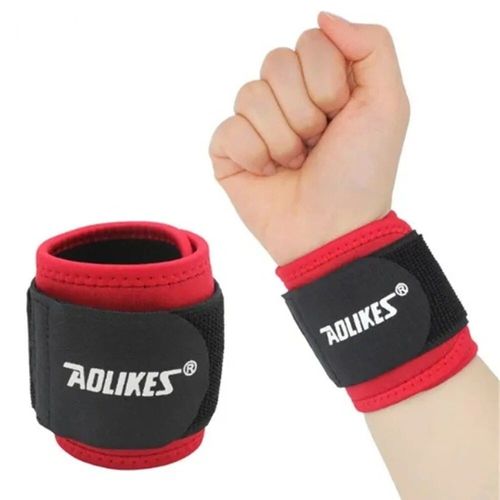 Bracelet De Soutien De Poignet De Compression De Remise En Forme,Sangles De Renfort,Enveloppes De Poignet De Levage De Poids,Bandage D'entraînement De Gymnastique,Protecteur De Protection - Type Red