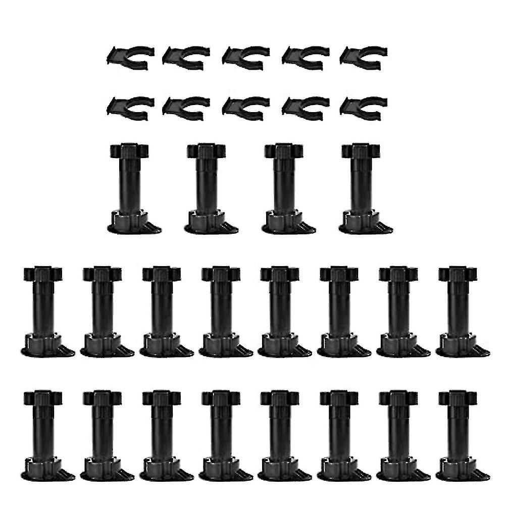 20pcs Meubles Pieds Réglable Armoire Pied Pied Unité Cabinet Pieds ...