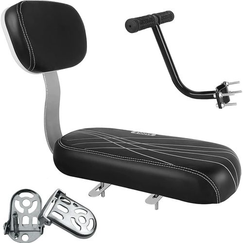 Siège Arrière Accessoires De Vélo - Siège Sécurité Pour Enfant Chaise Accoudoirs Repose-Pied De Porte-Bébé Vélo Siège Arrière Enfant Coussin D'assise (Set-3)