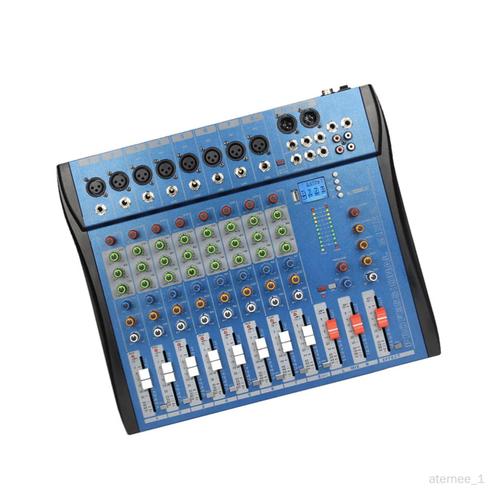 Bhuuno Table De Mixage Audio 8 Canaux Table De Mixage Numérique Prise US  Prise Micro XLR Légère