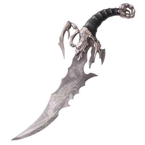 Dague Silver Scorpion Couteau Decoration Poignard Fantasy Repliksword