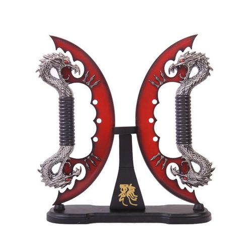 Dagues Fantastique Double Red Dragon Fantasy Couteau Repliksword
