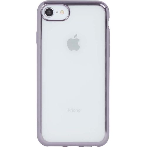 Coque Semi-Rigide Transparente Métal Gris Sidéral Pour Iphone 6/6s/7/8