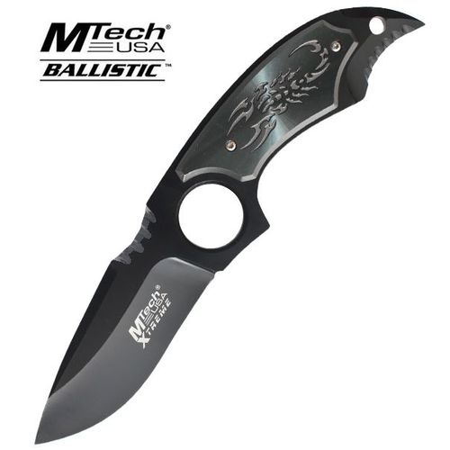 Couteau Scorpion Noir Xtreme Ballistic MX-8078BGY Couteau Fantasy Repliksword