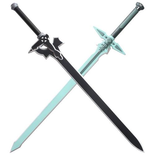 Sword Art Online Epee Kirito Repulser et Elucidator Latex Mousse Sabre Repliksword