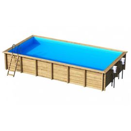 Piscine bois rectangulaire Procopi Weva 8 x 4 x h.1 46 m