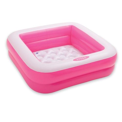 INTEX Piscine gonflable enfant / bébé pataugeoire Carree 85 x 85 x 23 cm (couleur aléatoire)